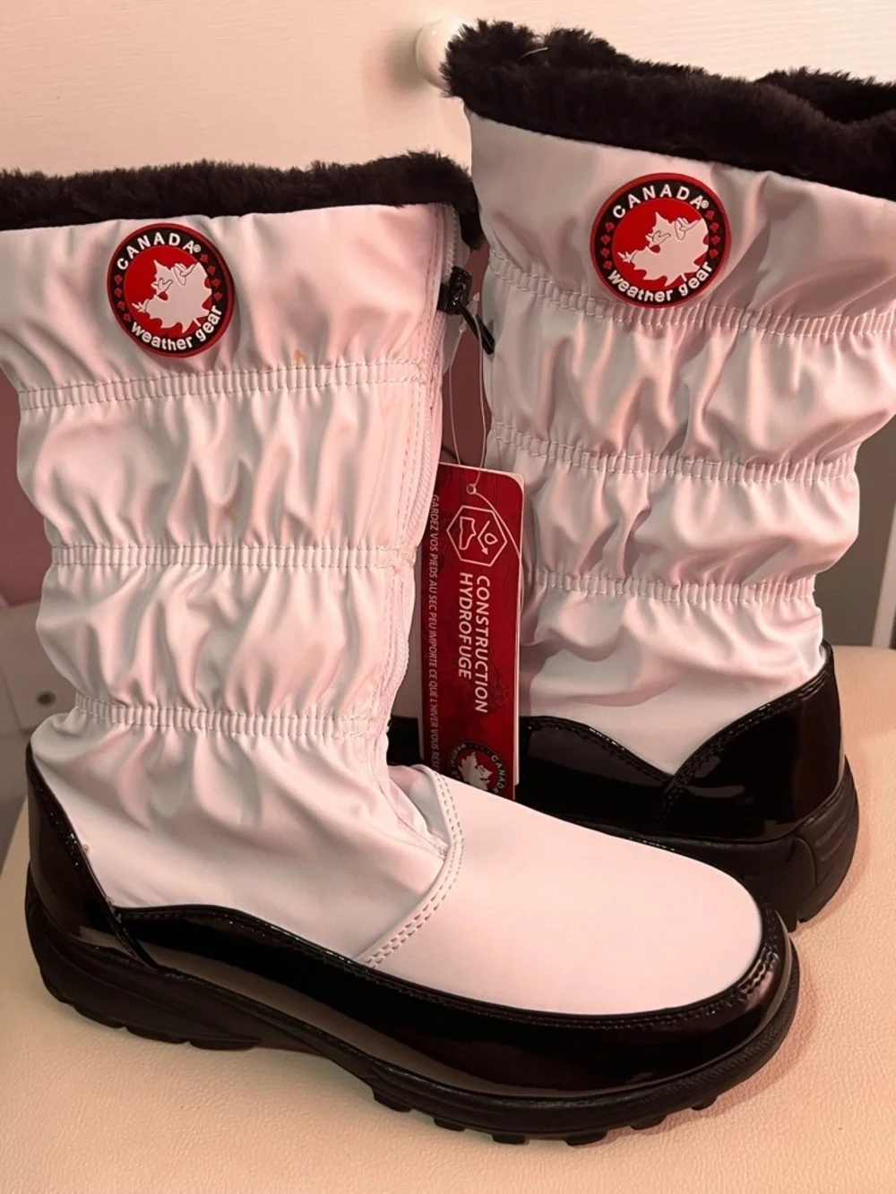 Canada Weather Gear Pink Waterproof Men’s Snow Boots